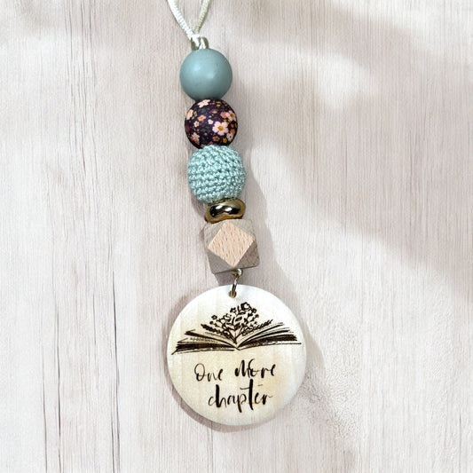 Just One More Chapter Car Charm