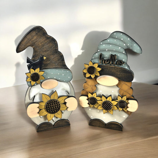 Whimsical Gnomes Sunflower Add On