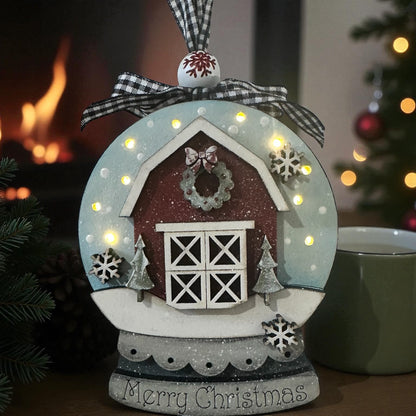 Snow Globe Lighted Ornaments