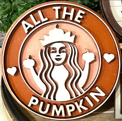 All The Pumpkin Tiered Tray