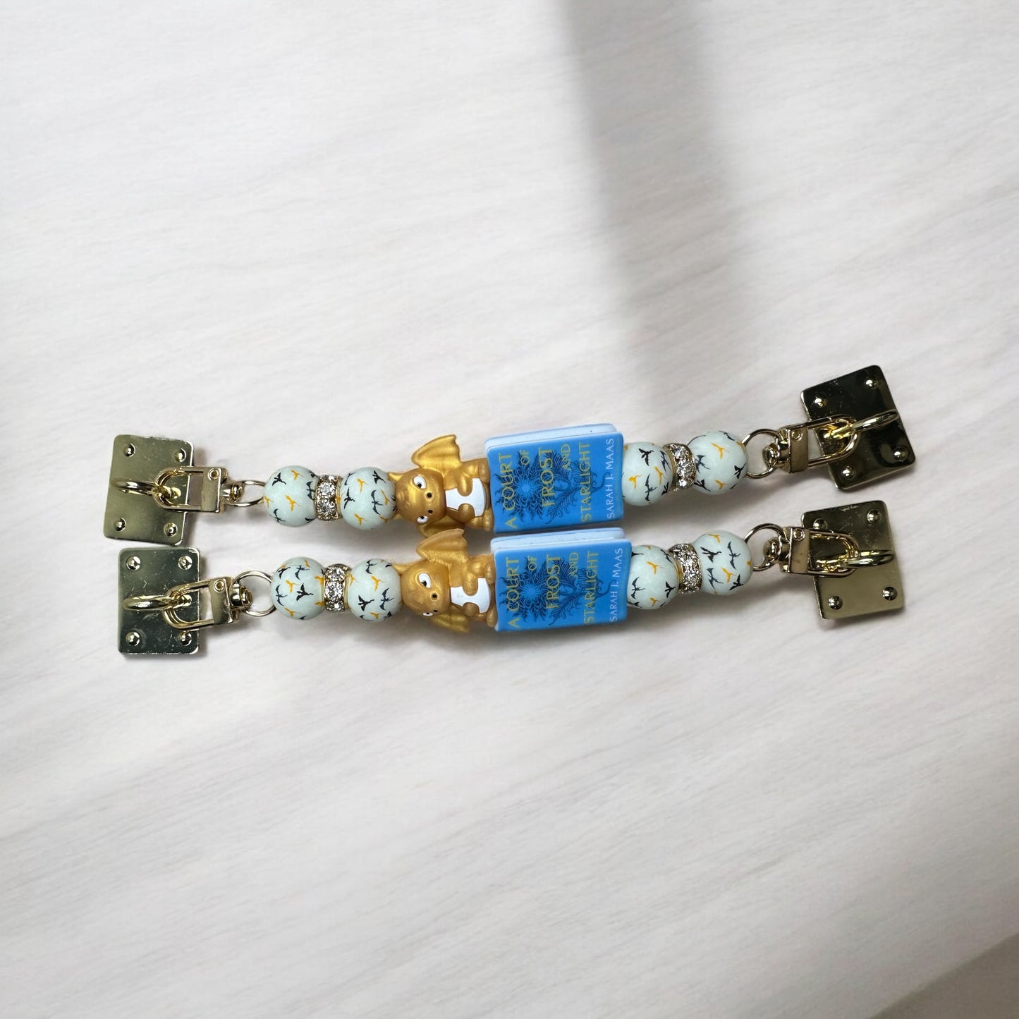 Fantasy Book Dragon beaded kindle strap