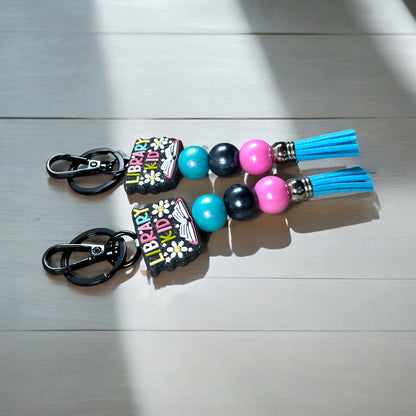 Library Kid Keychain