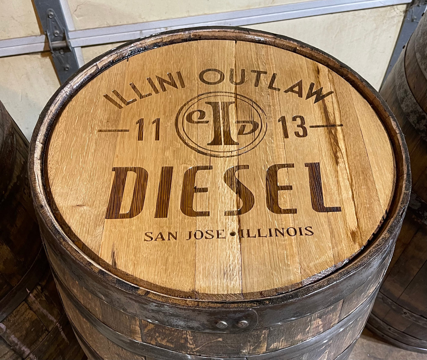 Custom Whole Whiskey Barrel