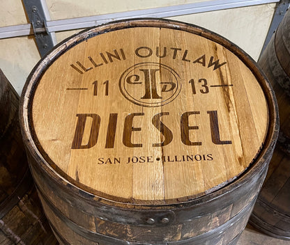 Custom Whole Whiskey Barrel