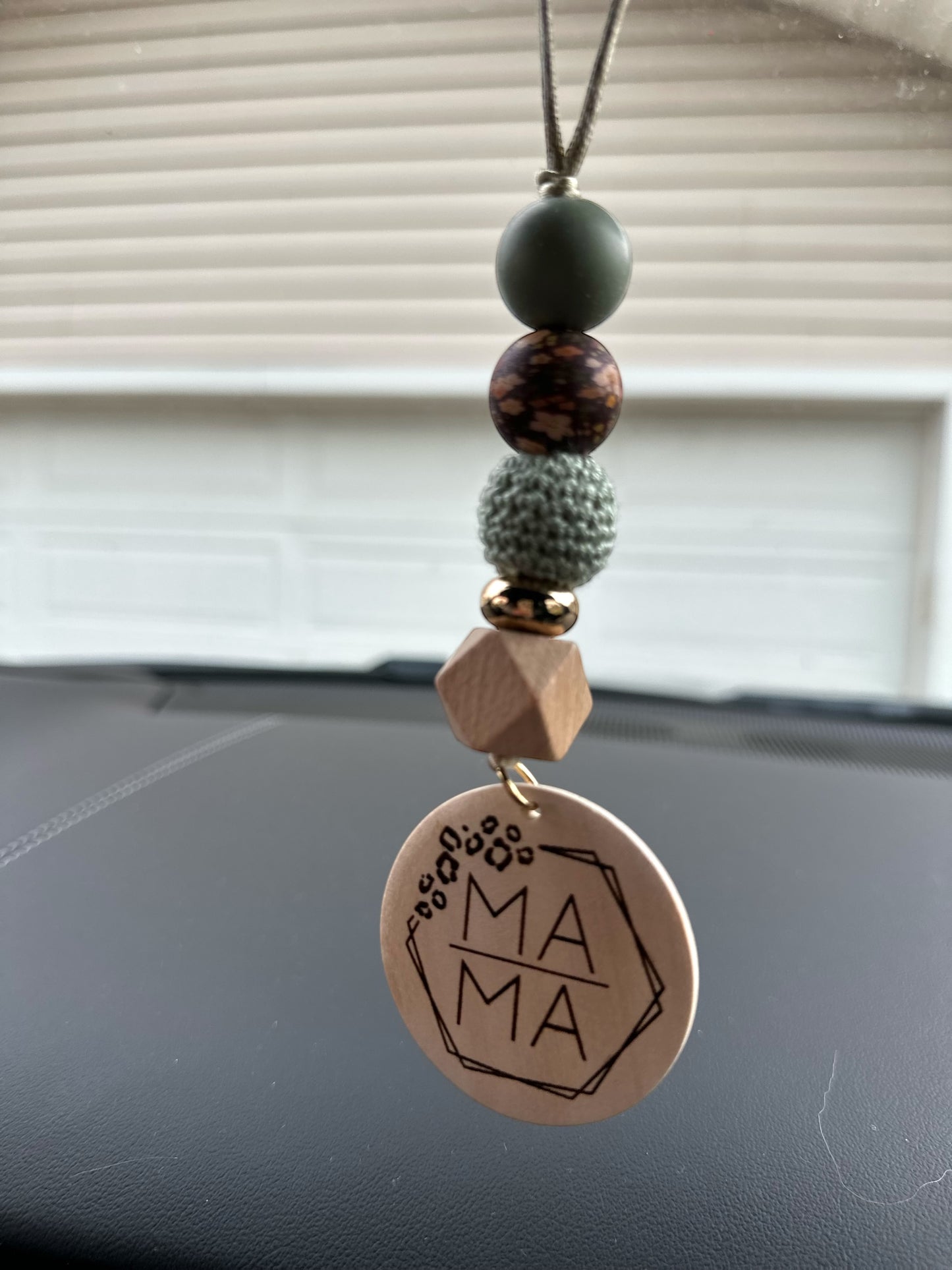 Mama Boho Beaded Car Charm