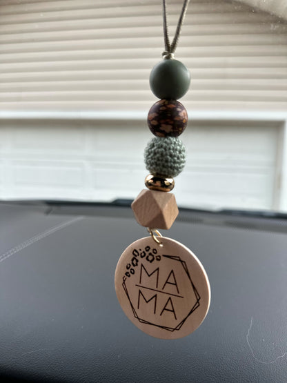 Mama Boho Beaded Car Charm