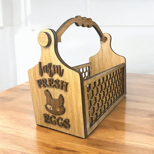 Farm Fresh Eggs Basket
