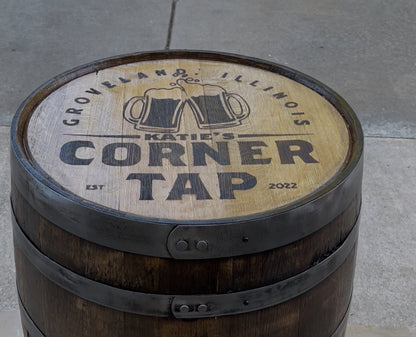 Custom Whole Whiskey Barrel