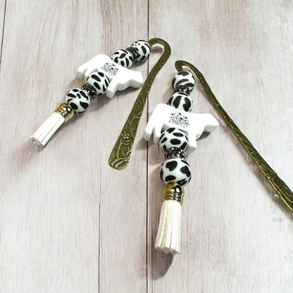 Moo Beaded Bookmark