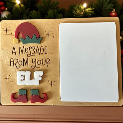 Elf Dry Erase Message Board