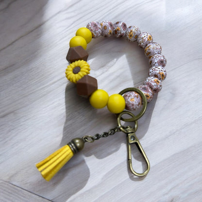 Sunflower Boho Chic wristlet