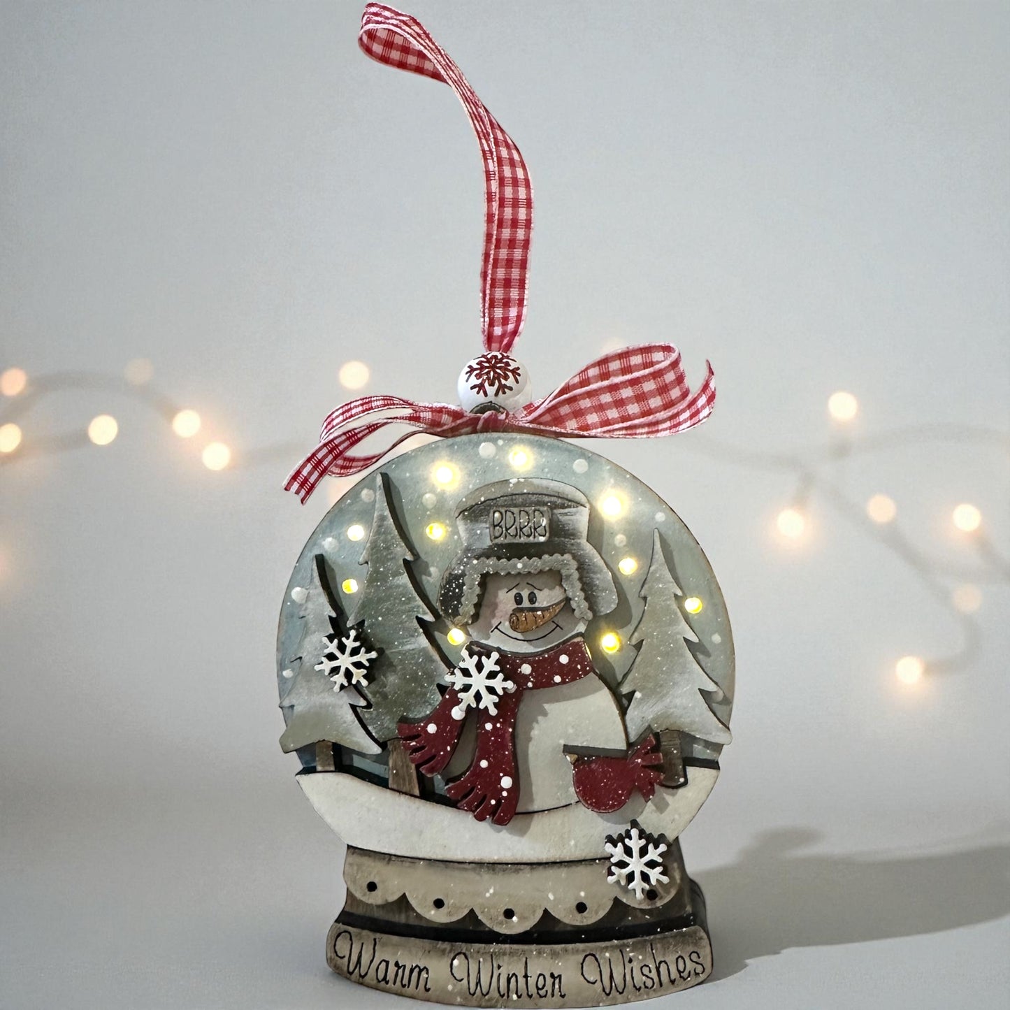 Snow Globe Lighted Ornaments