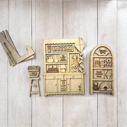 DIY Summer Mini Hutch