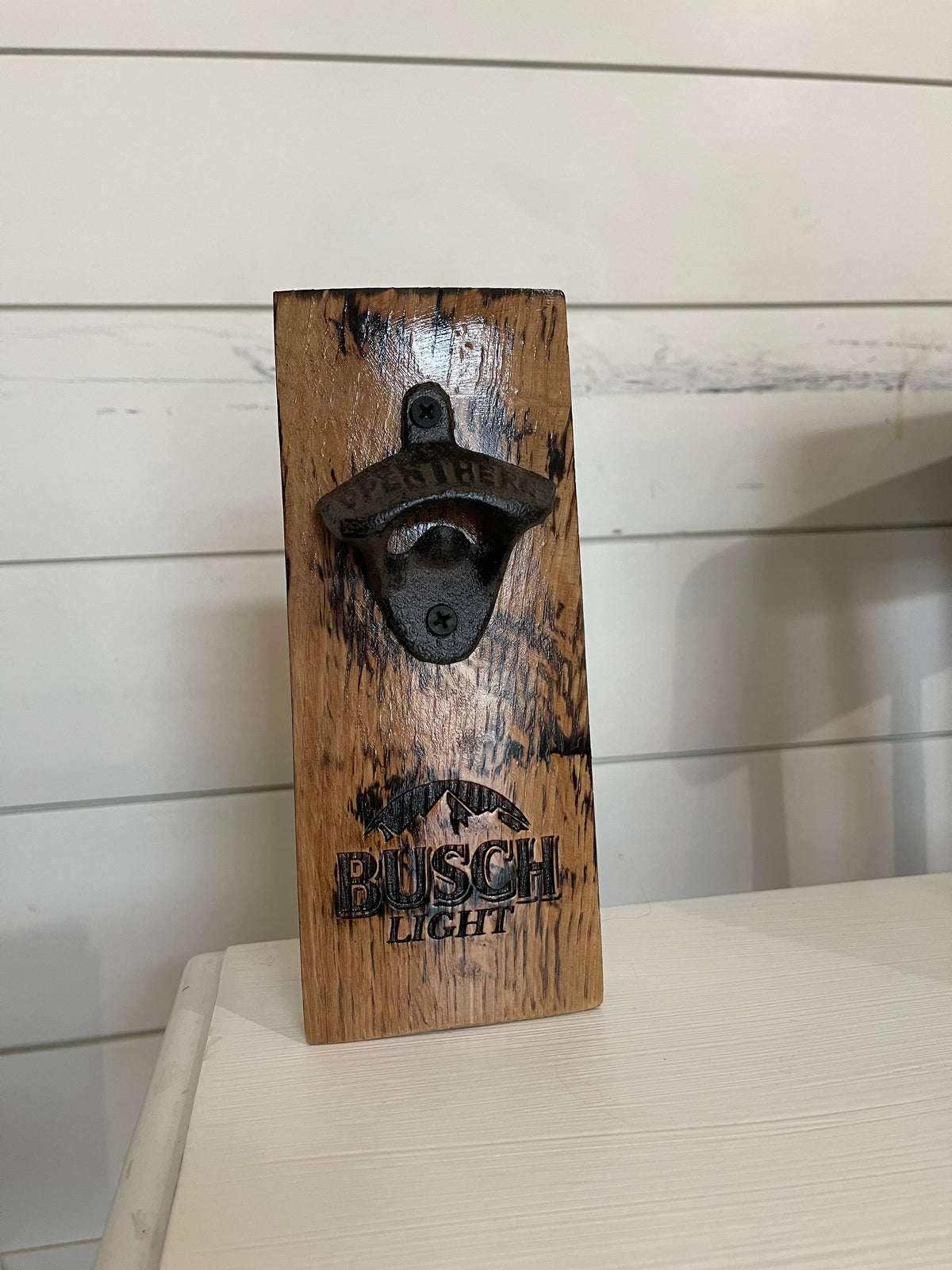 Bourbon Barrel Stave Bottle Opener