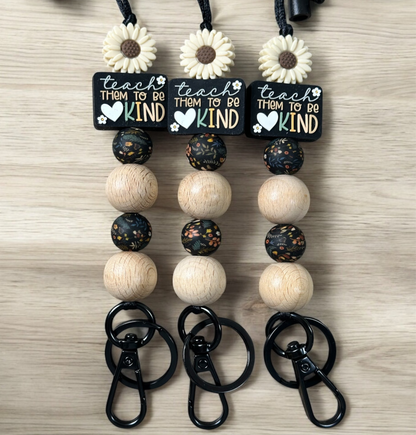 Teach Them To Be Kind Lanyard