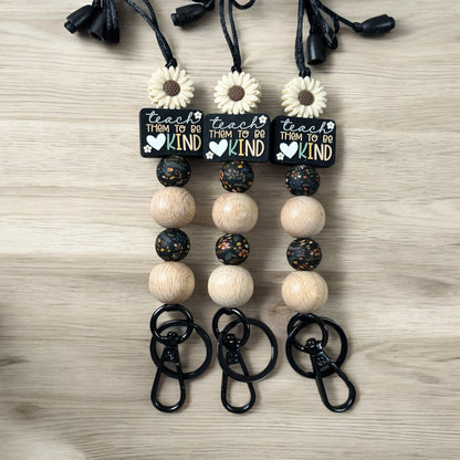 Teach Them To Be Kind Lanyard
