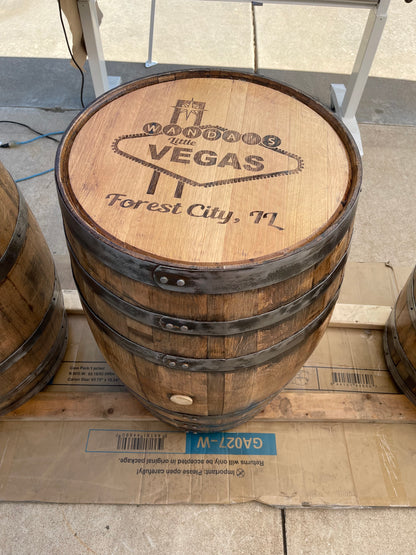 Custom Whole Whiskey Barrel