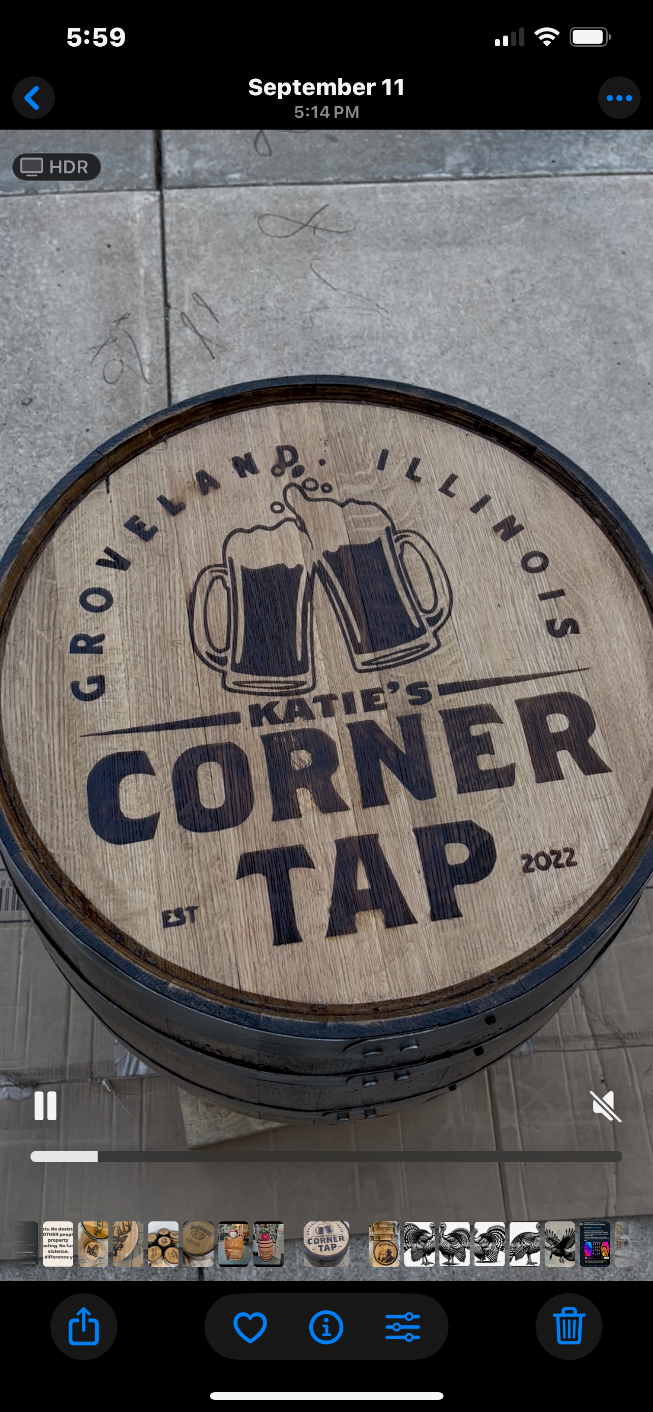 Custom Whole Whiskey Barrel