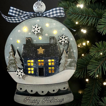 Snow Globe Lighted Ornaments