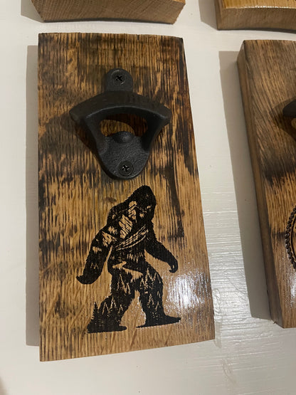 Bourbon Barrel Stave Bottle Opener