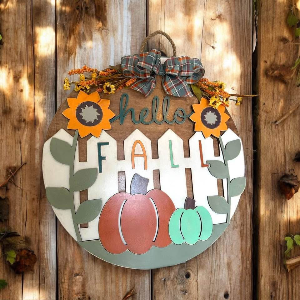Fall Door Hanger Sign