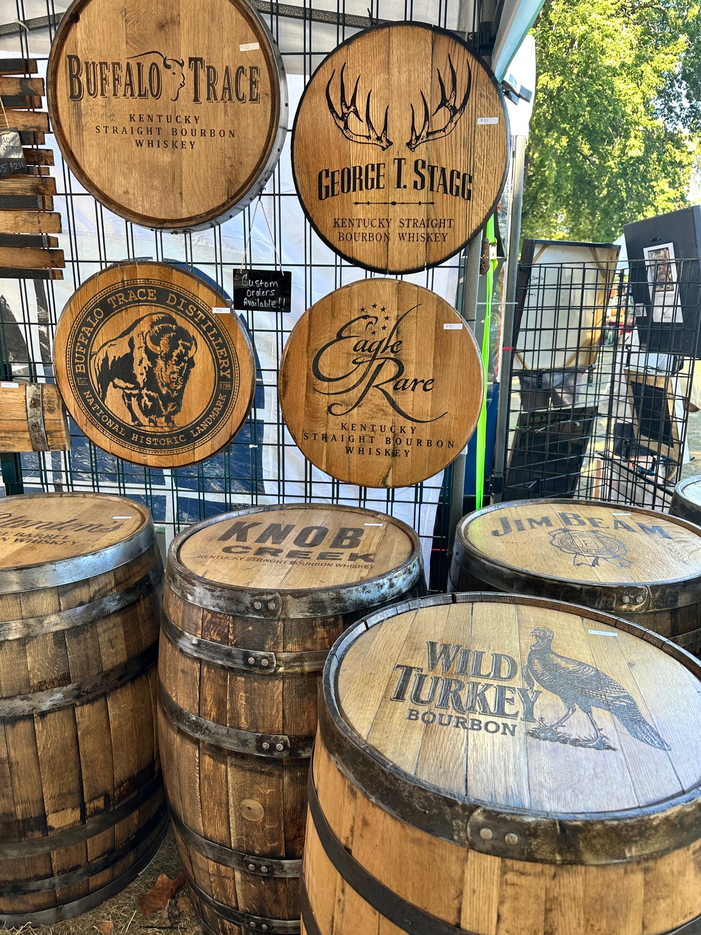 Custom Whole Whiskey Barrel