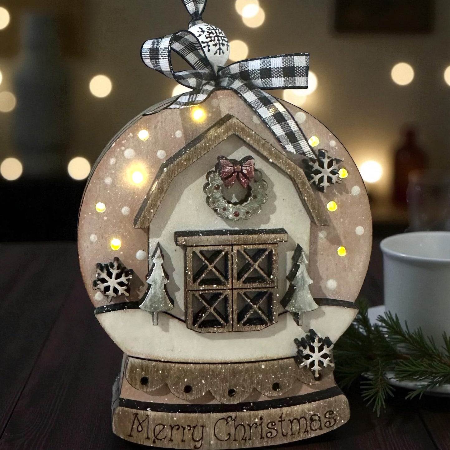 Snow Globe Lighted Ornaments