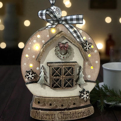 Snow Globe Lighted Ornaments