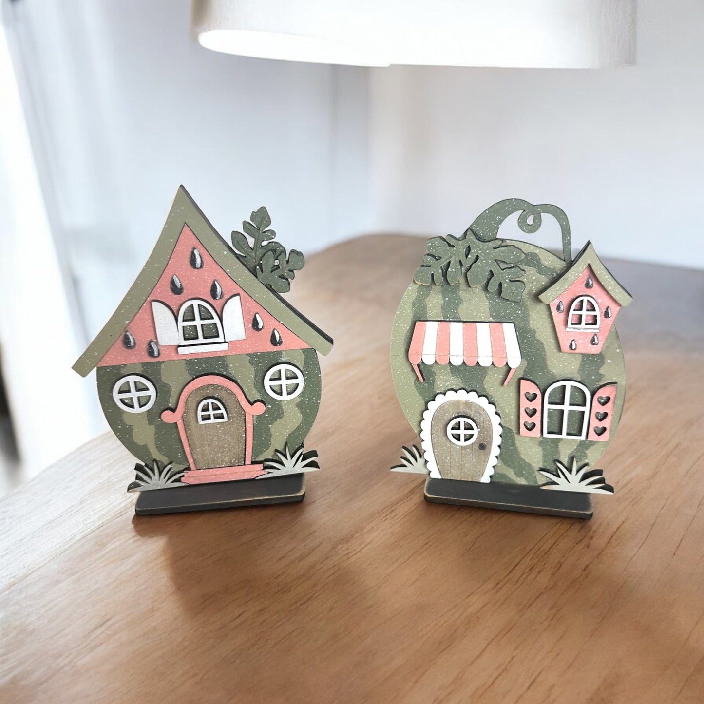Mini Village Watermelon Houses