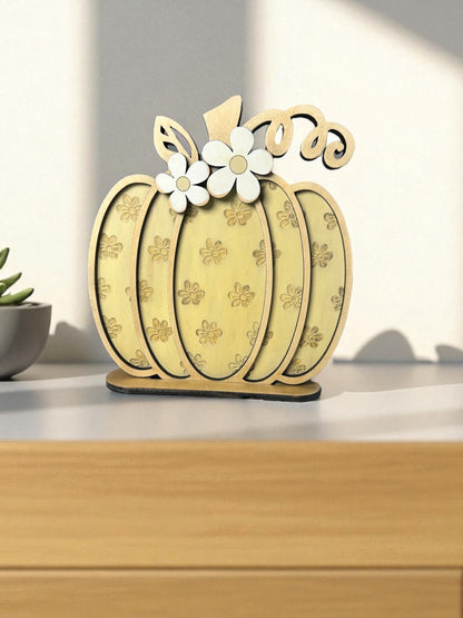 Stacked Floral Pumpkins