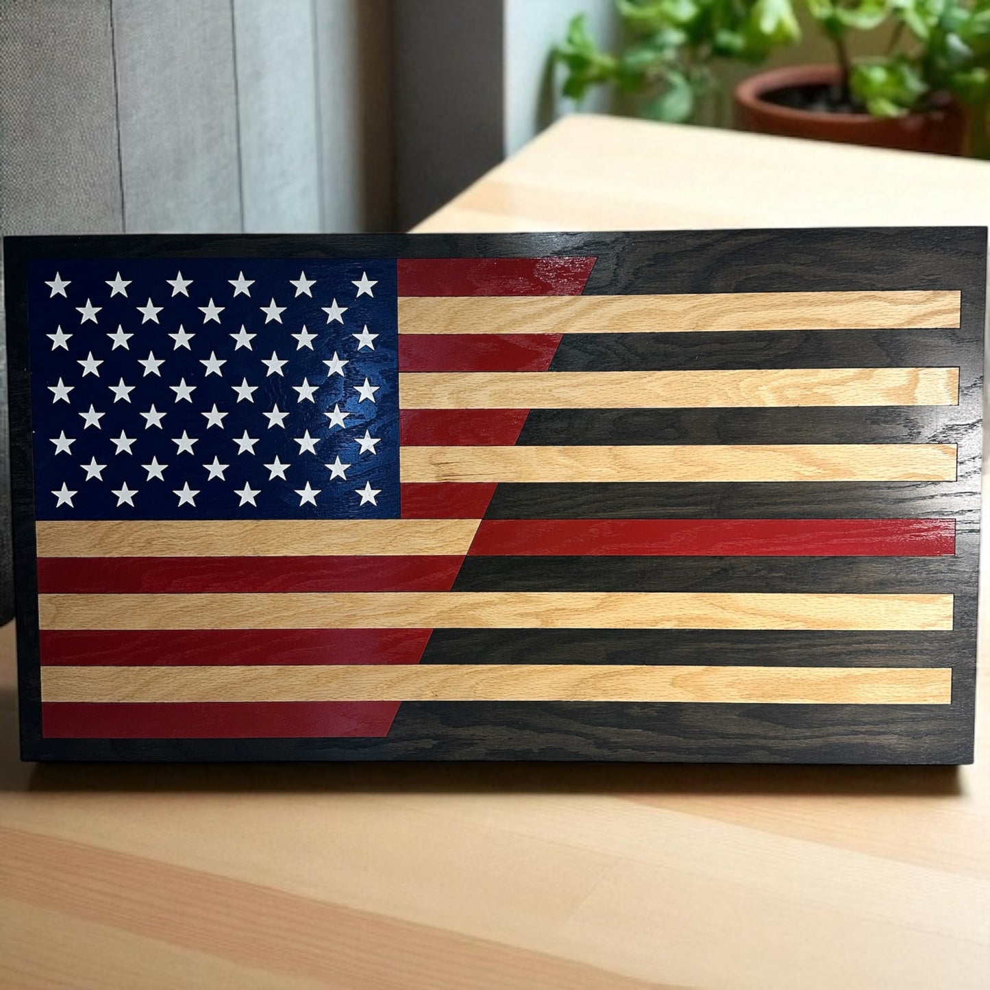 Customizable Split Line Flag Sign