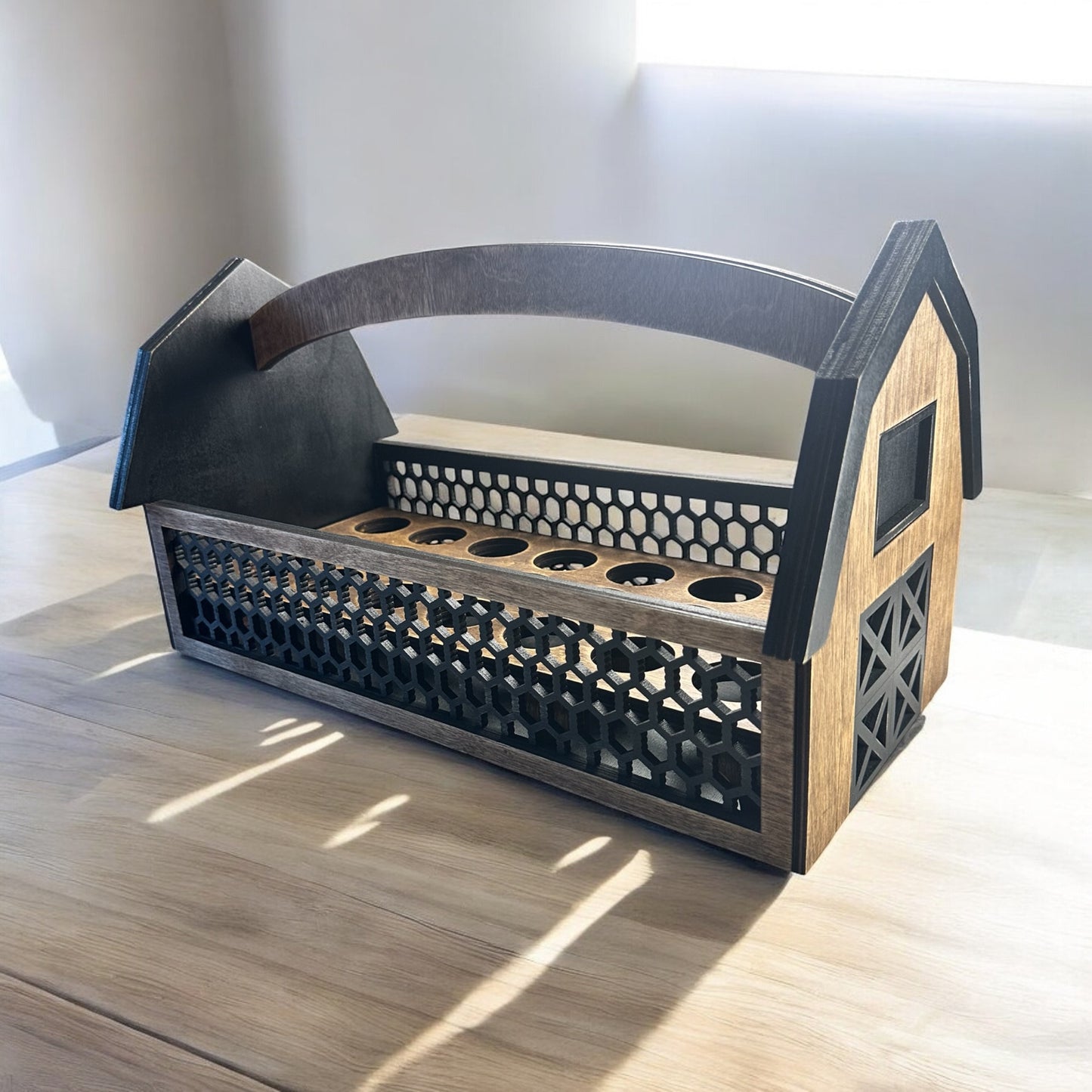 Barn Basket With Removable Egg Tray