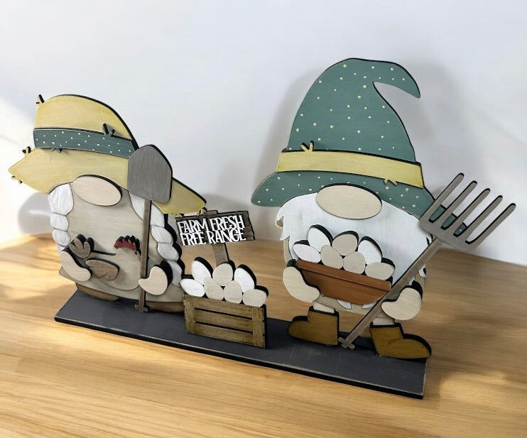 Farmer Set For Interchangeable Tall Standing Gnomes