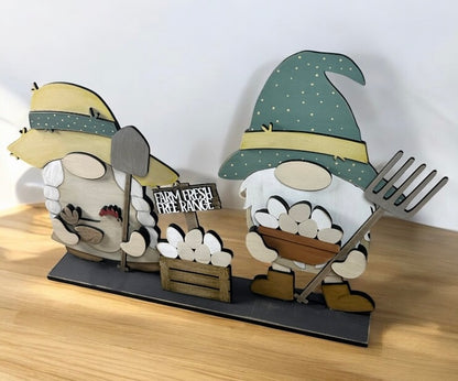 Farmer Set For Interchangeable Tall Standing Gnomes