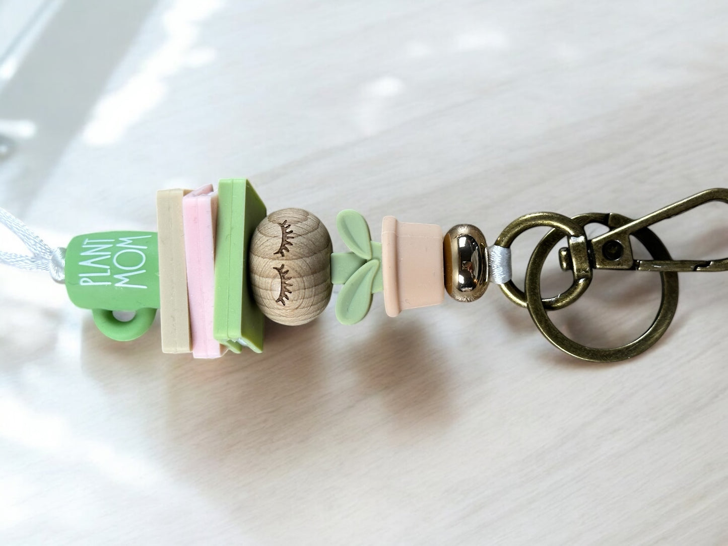 Plant Mom Book Stack Lanyard