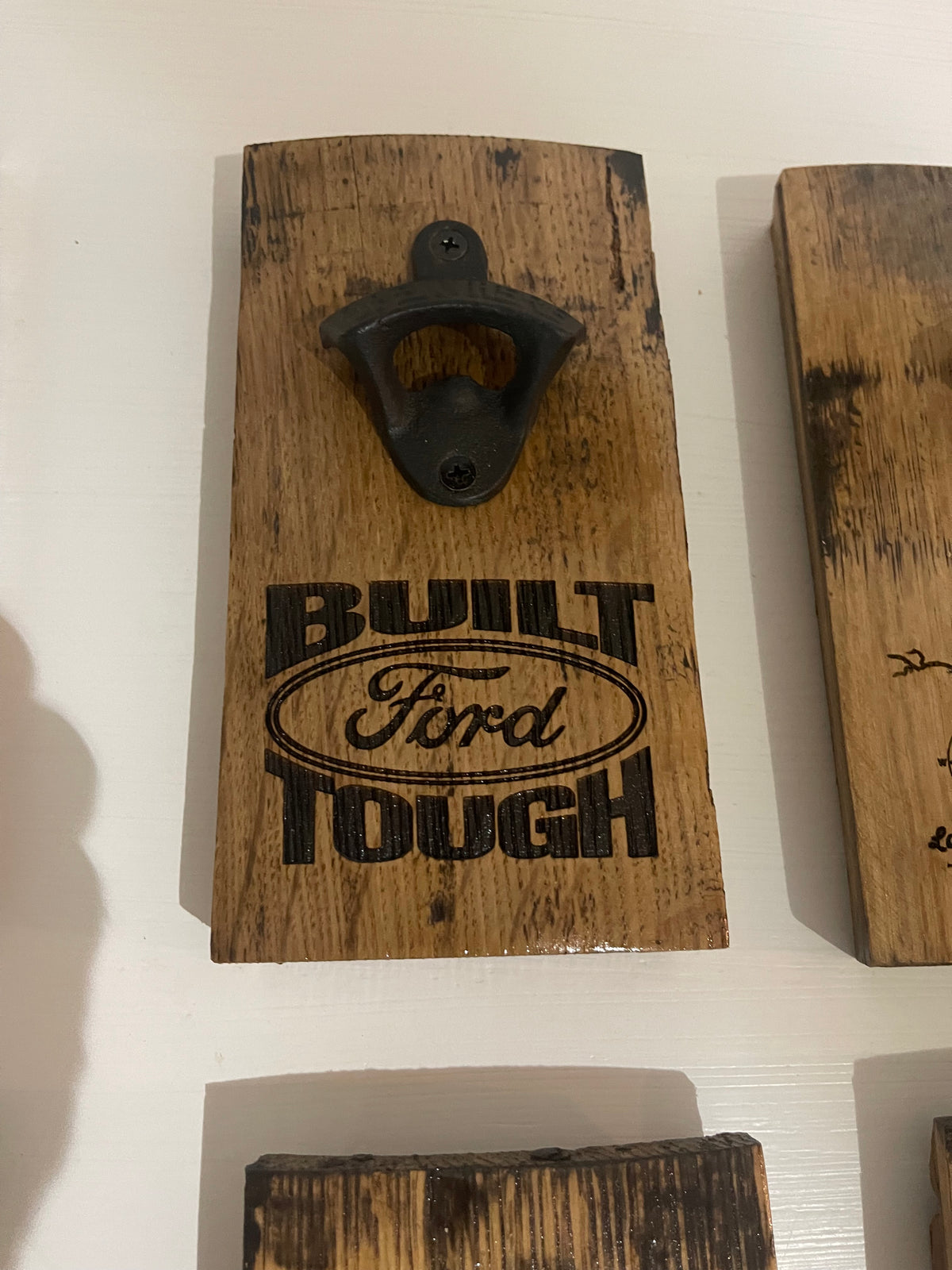 Bourbon Barrel Stave Bottle Opener