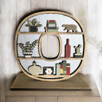 HOME Book shelf letters