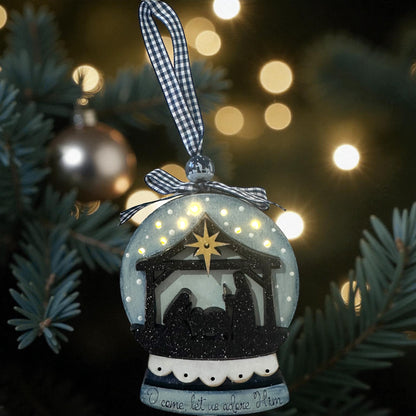 Snow Globe Lighted Ornaments