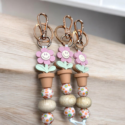 Happy Flower Keychain
