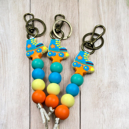 Retro Roller Skate Keychain