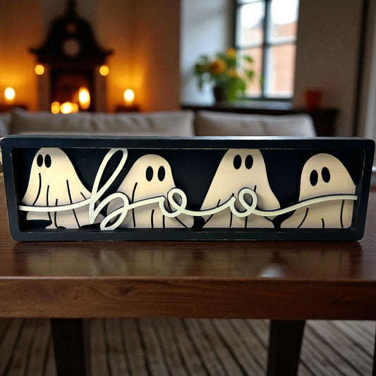 Boo 3D Sign