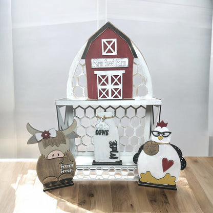 Farm Scene Shelf Sitters