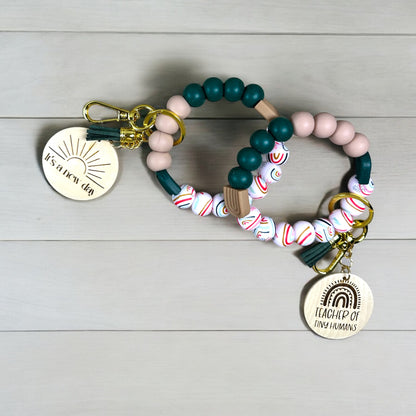 Boho Rainbow Beaded Wristlets