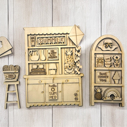 DIY Summer Mini Hutch