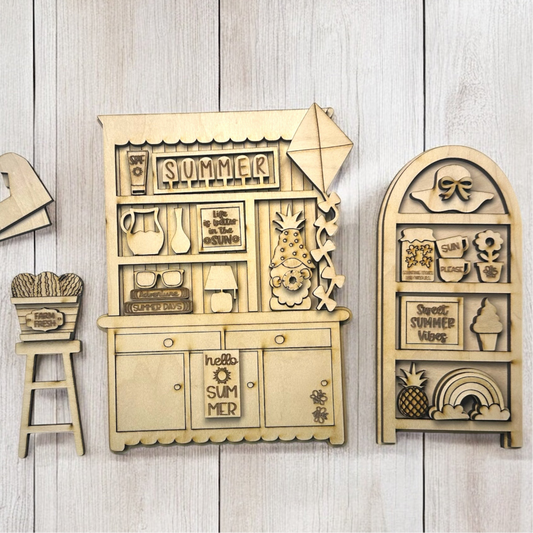 DIY Summer Mini Hutch