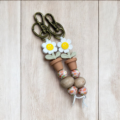 Happy Flower Keychain