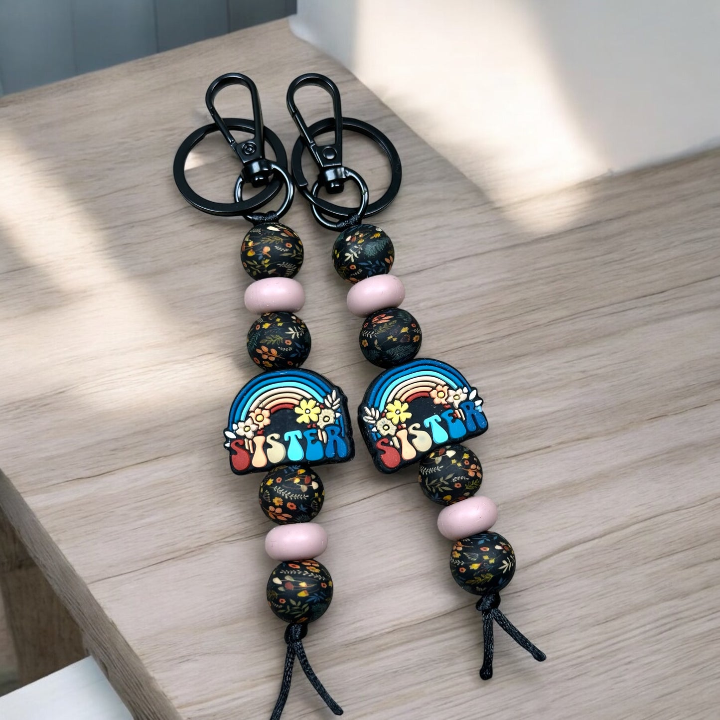 Boho Rainbow Keychain