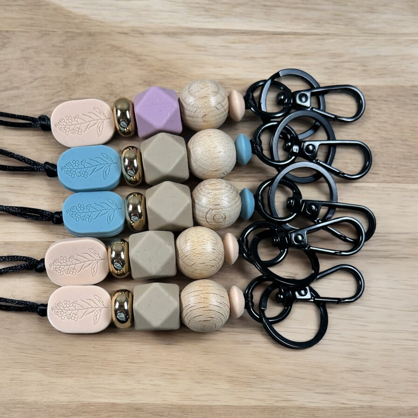 Embossed Mustard Seed Design Lanyard