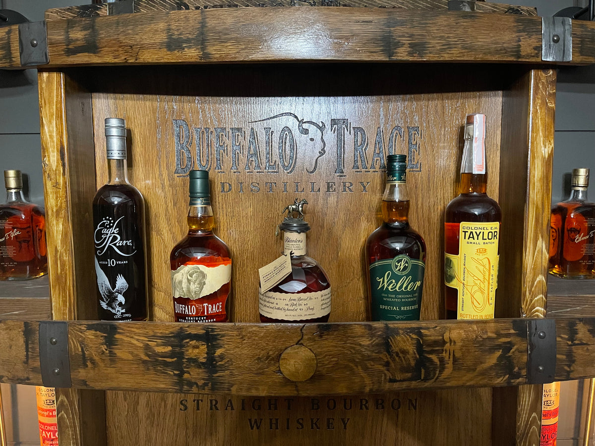 Custom 3 Tier Barrel Stave Shelf