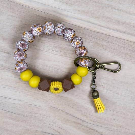 Sunflower Boho Chic wristlet